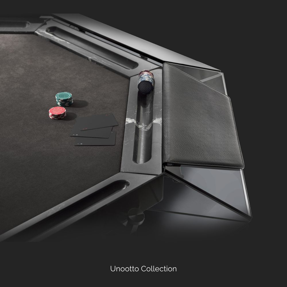 Objets design - Table de poker en marbre Unootto - IMPATIA