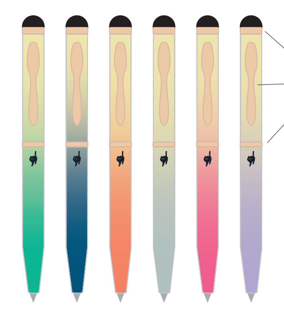Stylos, feutres et crayons - STYLO COLORÉ : STYLOS DE JOURNALIER/STYLET D'ÉCRAN - CATWALK