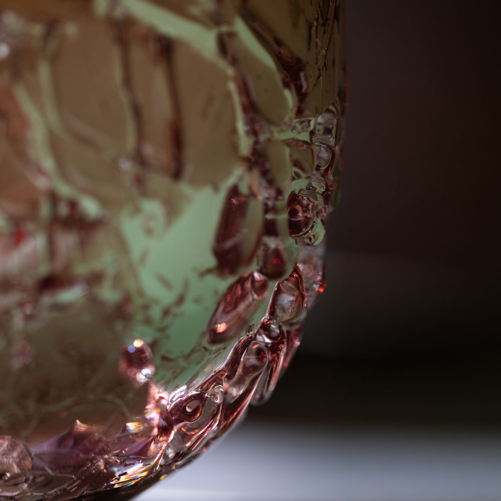 Design objects - Recovered vase, medium size, mint and red - DAVID VALNER STUDIO
