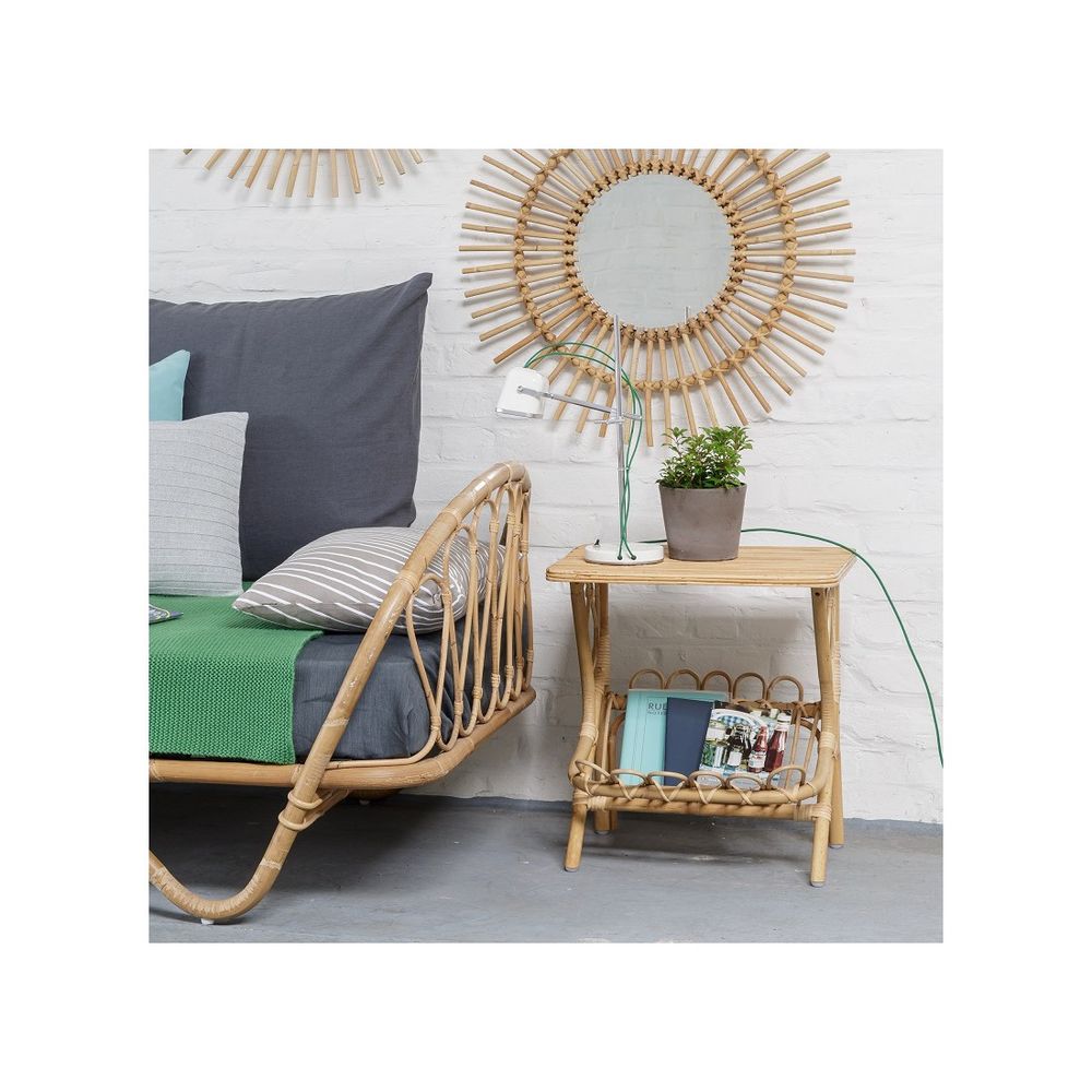 Lits - Lit VINTAGE en rotin - KOK MAISON