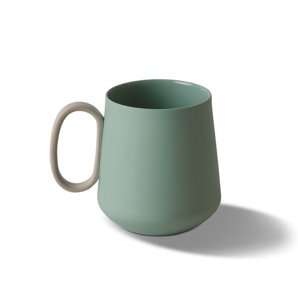 Mugs - TUBE Single Color Mug - ESMA DEREBOY HANDMADE PORCELAIN