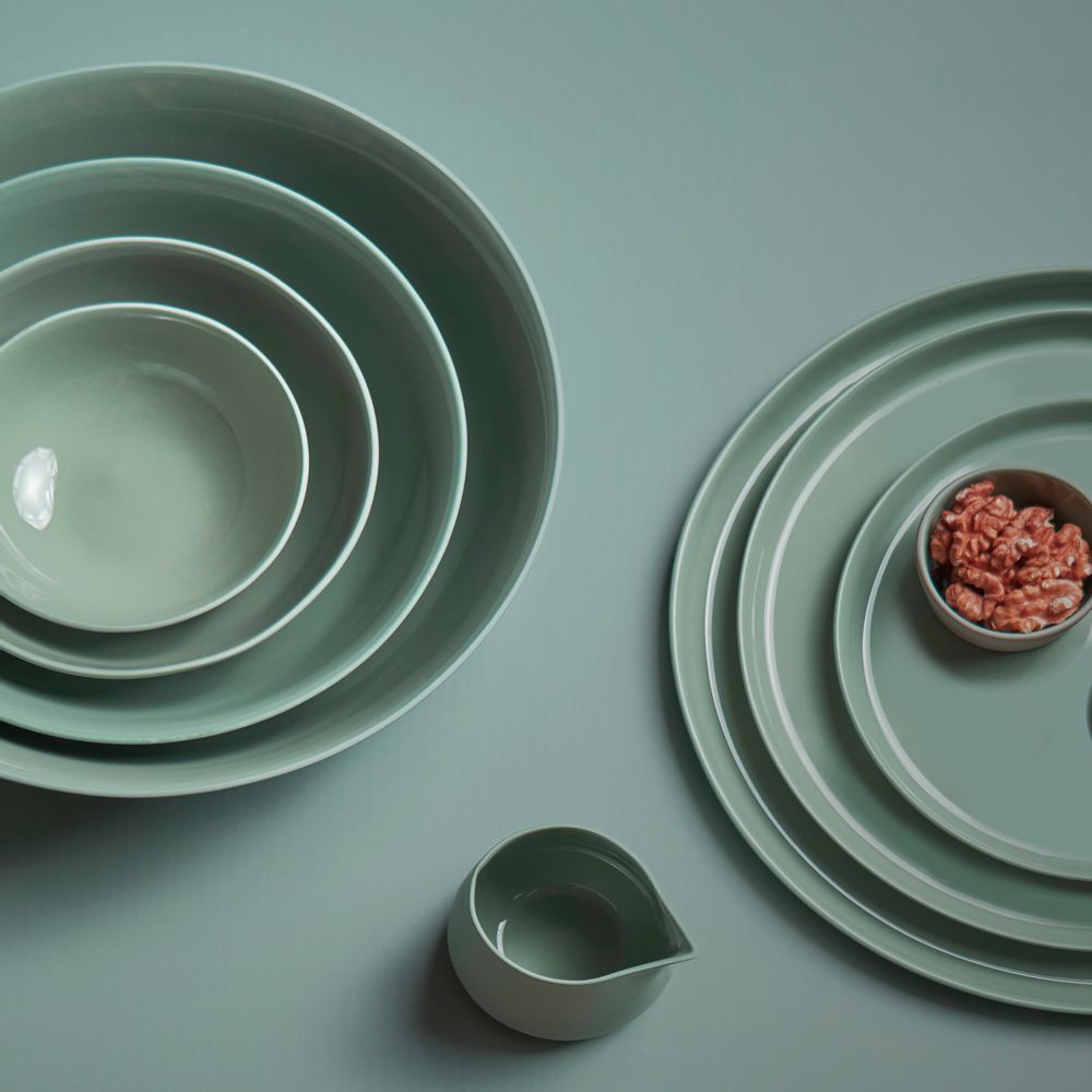 Everyday plates - ROUND Single Color Bowls - ESMA DEREBOY HANDMADE PORCELAIN