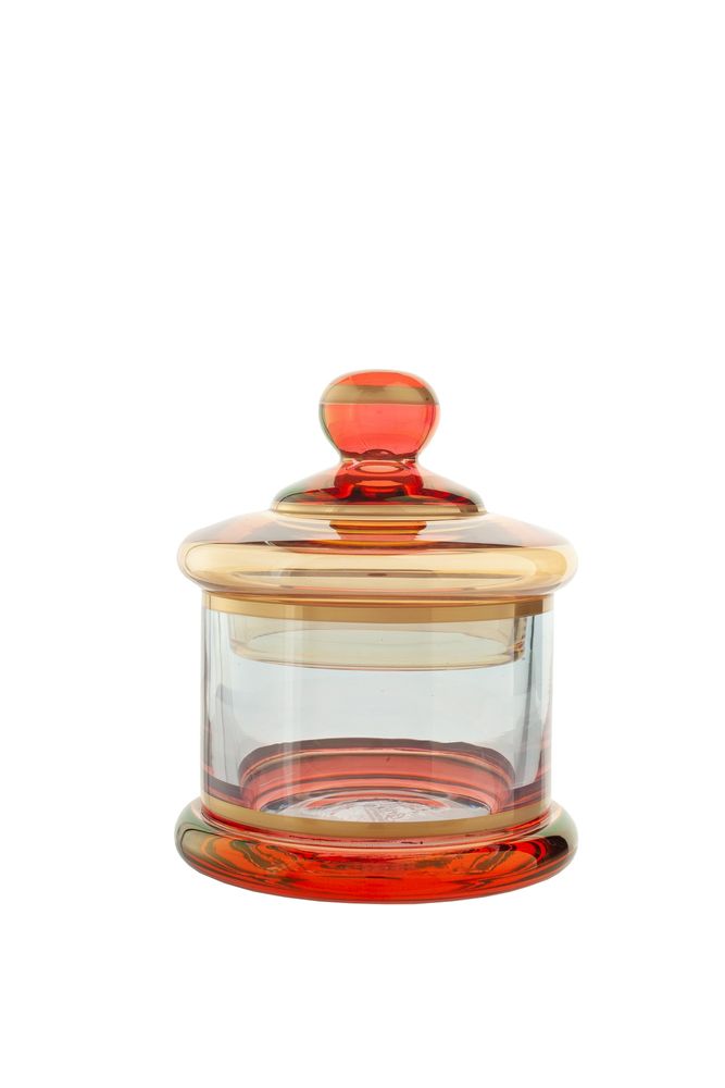 Verre d'art - Arlecchino boites sur pied - GRIFFE MONTENAPOLEONE MILANO