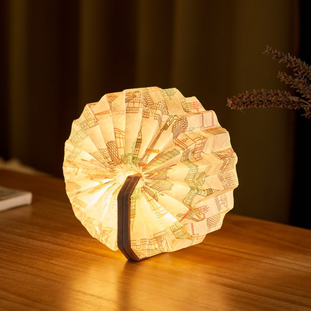 Objets de décoration - Lampe accordéon en velours. - GINGKO