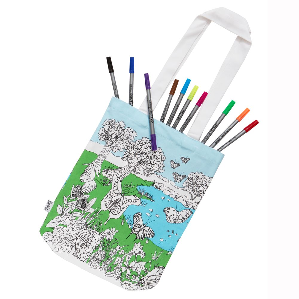 Bags and totes - butterfly colour & carry tote bag - EATSLEEPDOODLE
