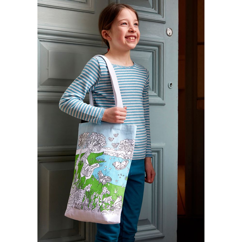Bags and totes - butterfly colour & carry tote bag - EATSLEEPDOODLE