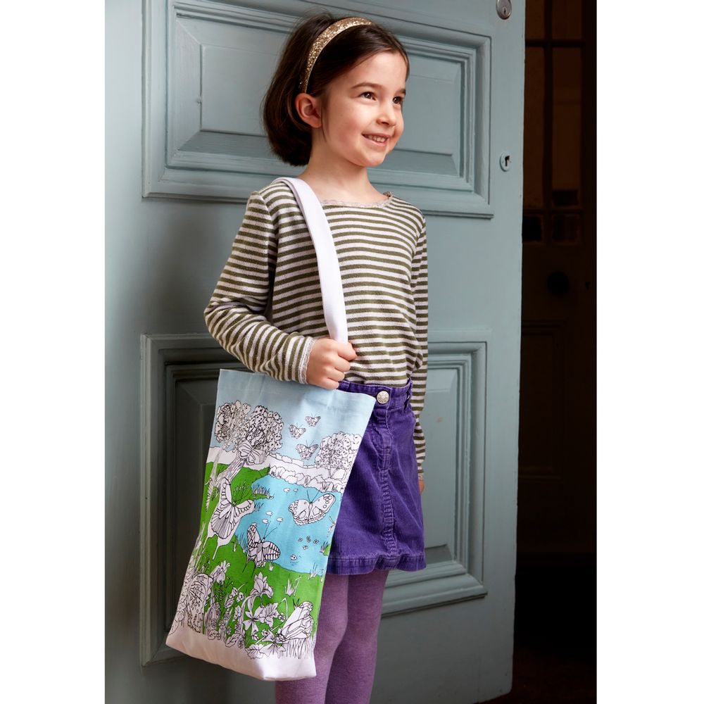 Bags and totes - butterfly colour & carry tote bag - EATSLEEPDOODLE
