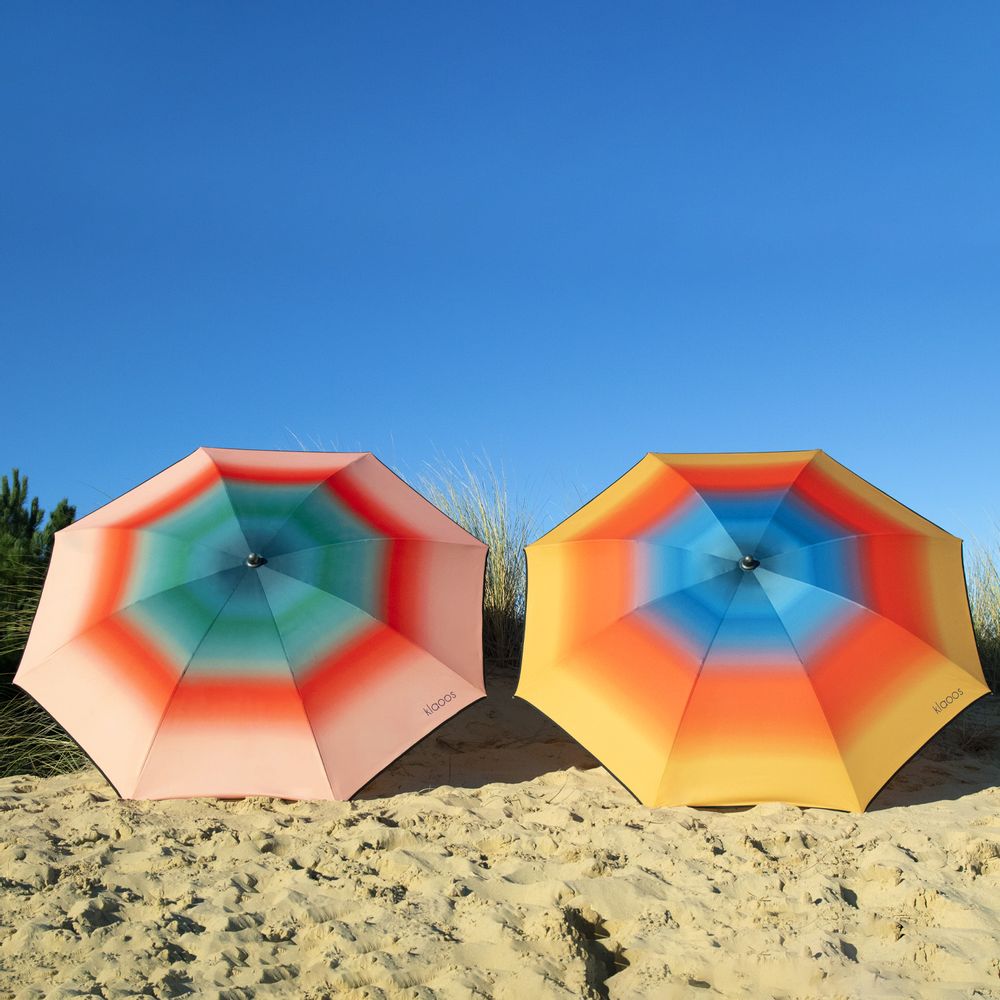 Objets design - Parasol de plage - Psyché or tangerine - Klaoos - KLAOOS