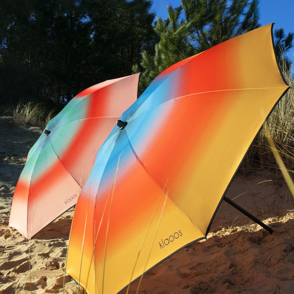 Objets design - Parasol de plage - Psyché or tangerine - Klaoos - KLAOOS