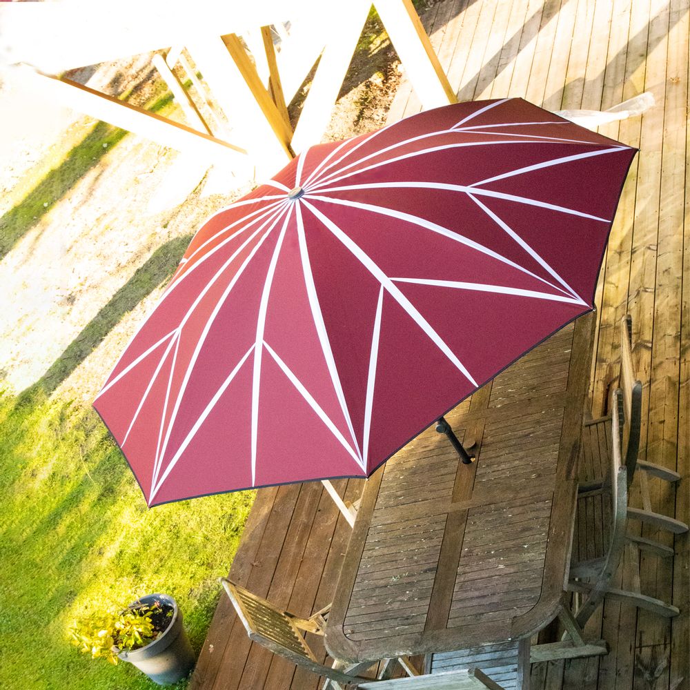 Objets design - Parasol de terrasse - Stella Terre de Sienne - Klaoos - KLAOOS