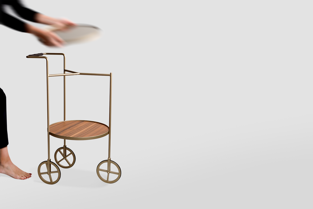 Trolleys - "LOLA" BAR CART / TEA CART - ALESSANDRA DELGADO DESIGN