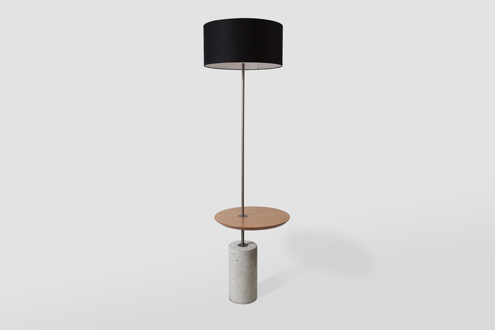 Floor lamps - "GIRO" FLOOR LAMP WITH SWIVEL TABLE - ALESSANDRA DELGADO DESIGN