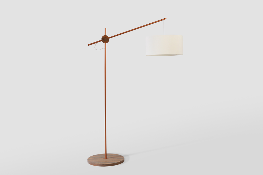 Ampoules pour éclairage intérieur - "RÓTULA" LAMPE DE SOL - ALESSANDRA DELGADO DESIGN