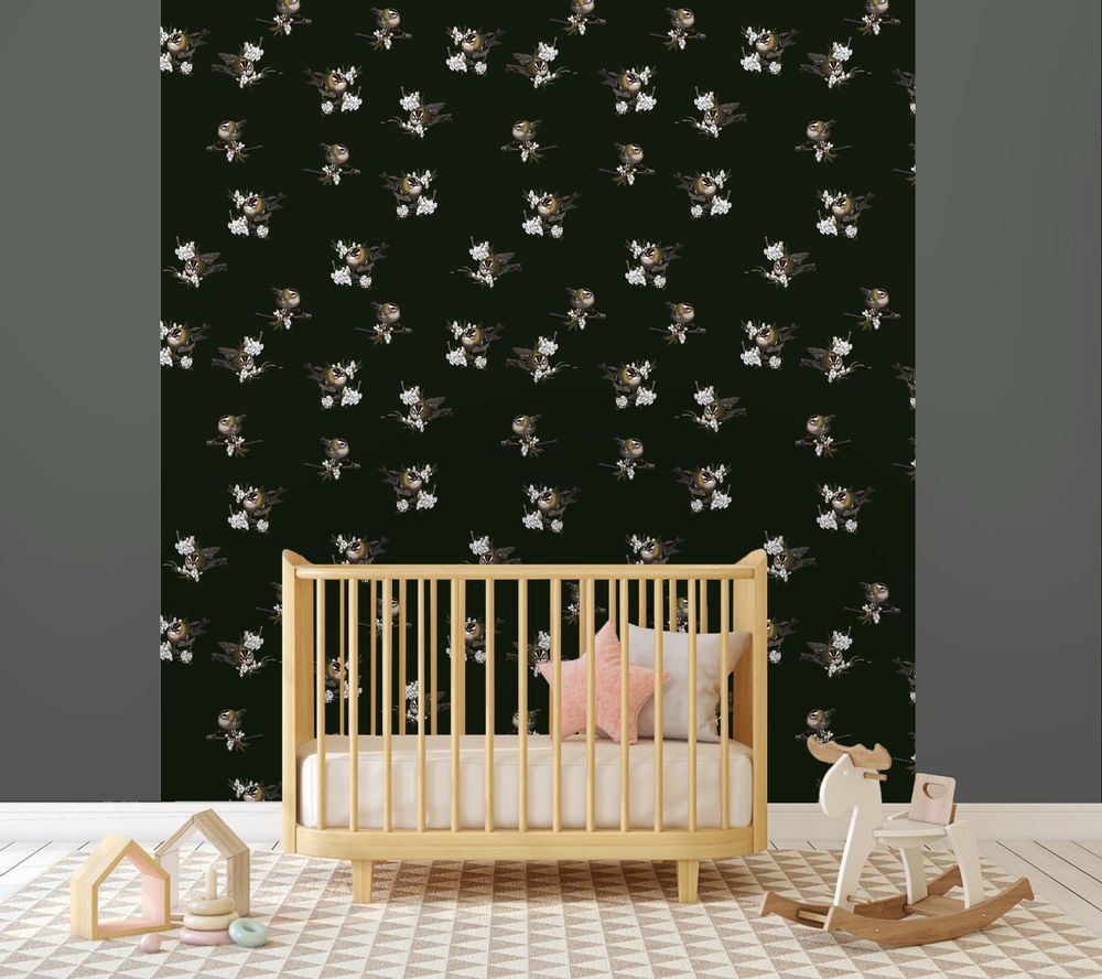 Wallpaper - Le Roi Huppé Quadri Vert - SIMONE ET MARCEL