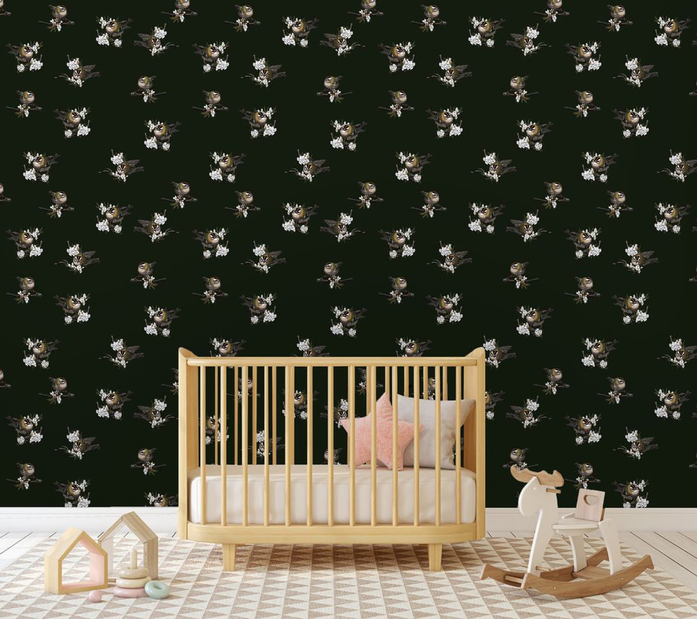 Wallpaper - Le Roi Huppé Quadri Vert - SIMONE ET MARCEL