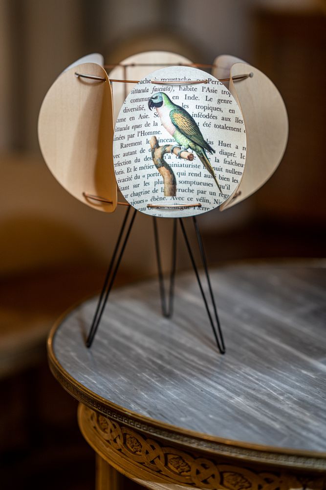 Lampes à poser - Lampe de table LEIA OISEAUX ET BOIS - ZARALOBO