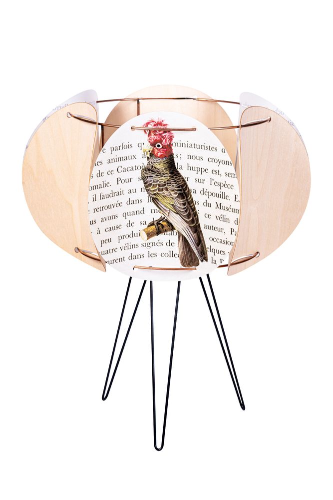 Lampes à poser - Lampe de table LEIA OISEAUX ET BOIS - ZARALOBO