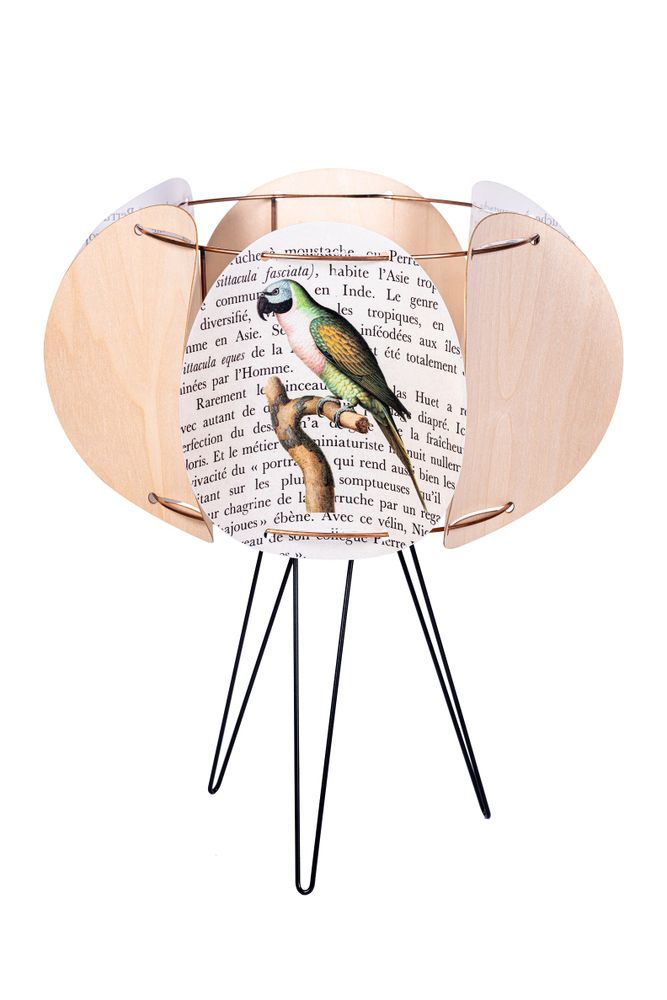 Lampes à poser - Lampe de table LEIA OISEAUX ET BOIS - ZARALOBO