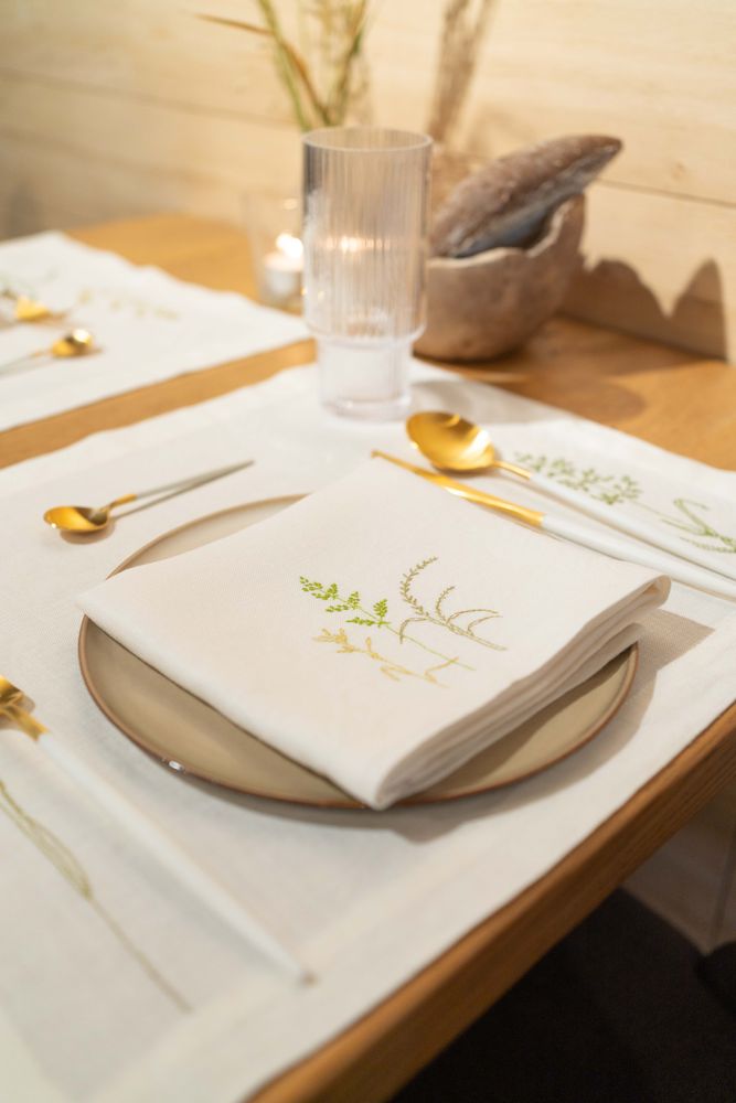 Linge de table textile - Sets & Serviettes Graminées - KISANY