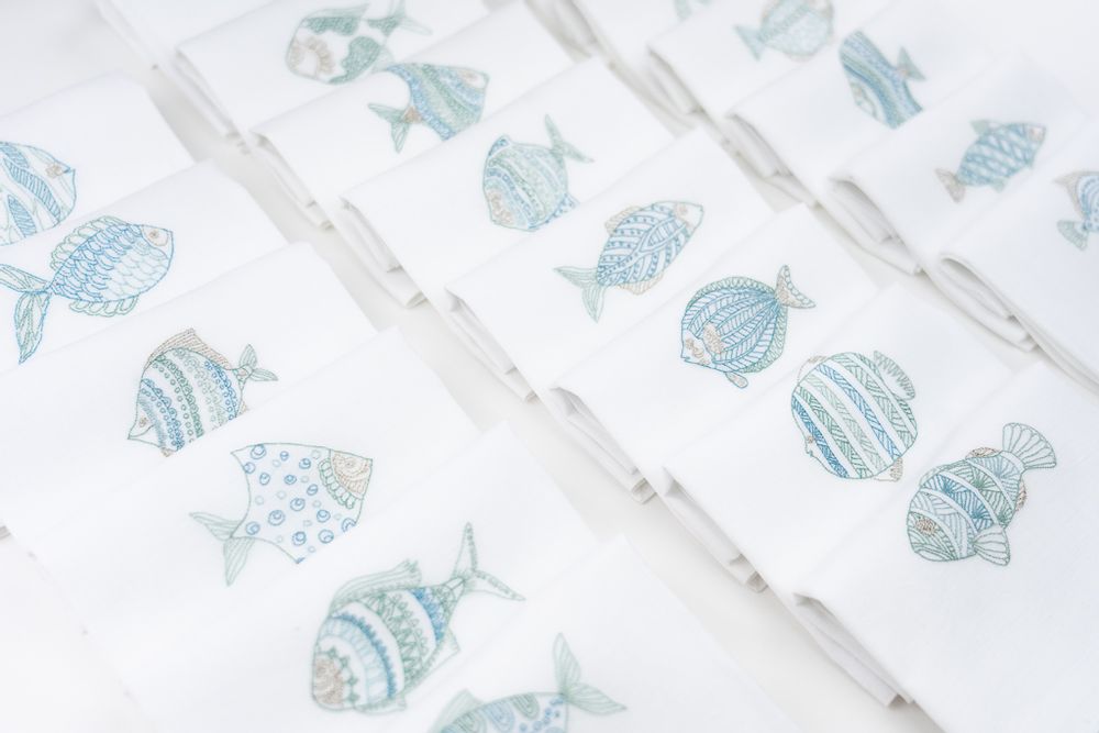 Table linen - Fish napkins - KISANY