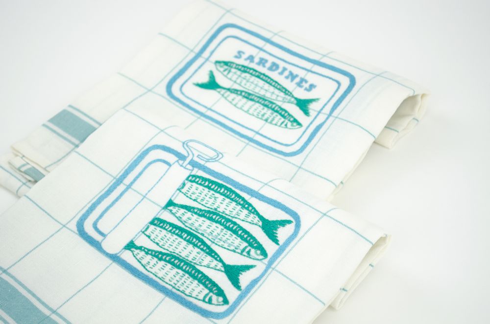 Tea towel - Sardines kitchen towels - KISANY