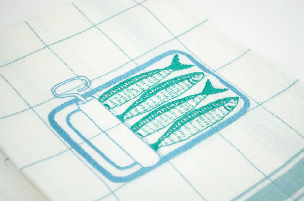 Tea towel - Sardines kitchen towels - KISANY