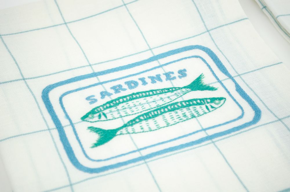 Tea towel - Sardines kitchen towels - KISANY