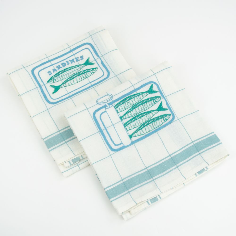 Tea towel - Sardines kitchen towels - KISANY