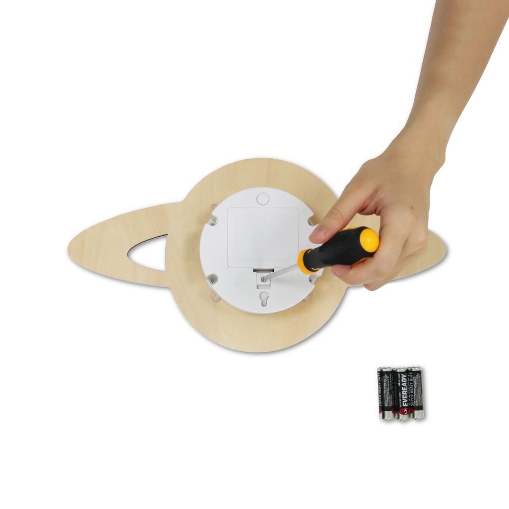 Other wall decoration - Wooden Silhouette Wall Light – Saturn - SOMESHINE