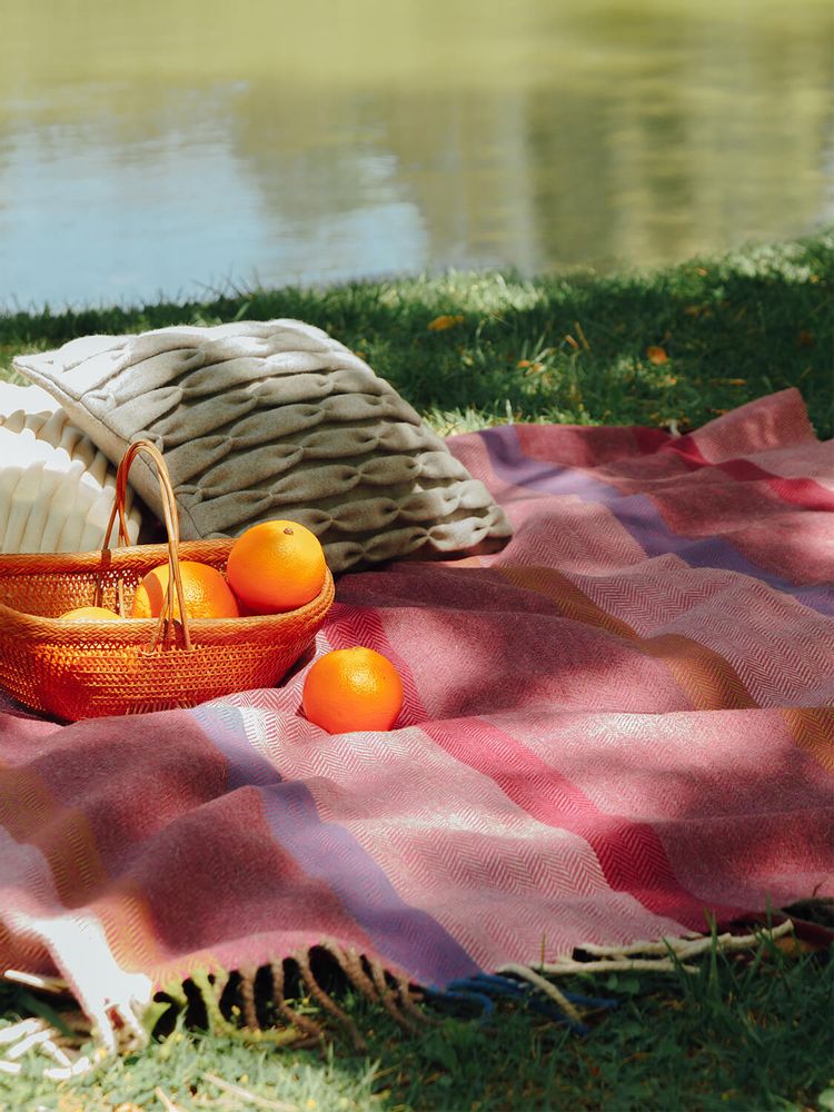 Cadeaux - Couverture en laine MULTICOLORE - BUREL FACTORY