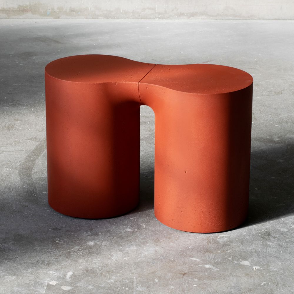 Lawn tables - Luo couch end, 2 modules - (concrete) (sur-mesure) - MANUFACTURE XXI