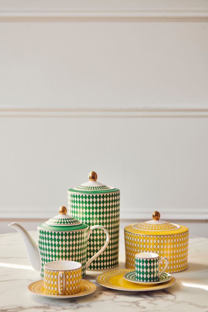 Accessoires thé et café - Ensemble de tasses à thé Chess 4 - POLSPOTTEN