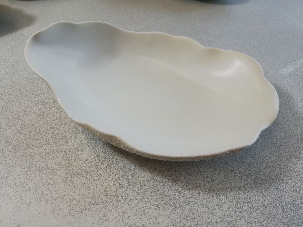 Assiettes de réception - HUÎTRE BLANCHE - MALIFANCE