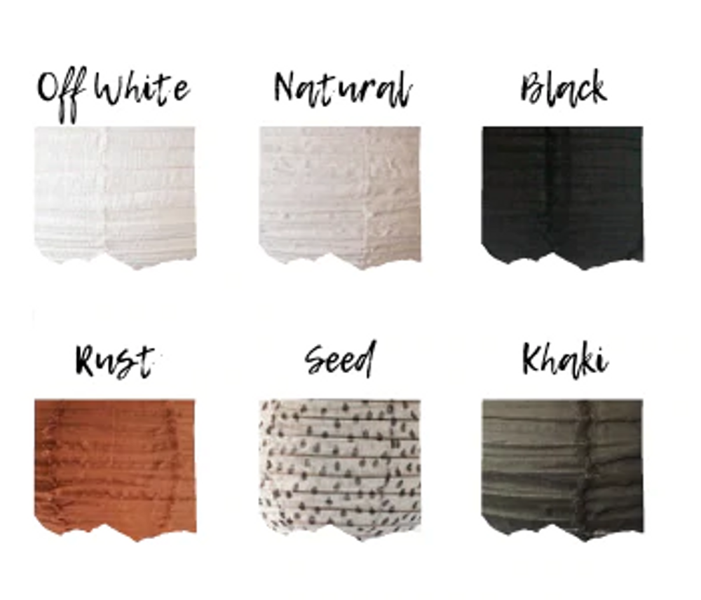 Decorative objects - Linen Light Shade - Luna Shape (6 colours + 5 sizes) - LUMIERE SHADES