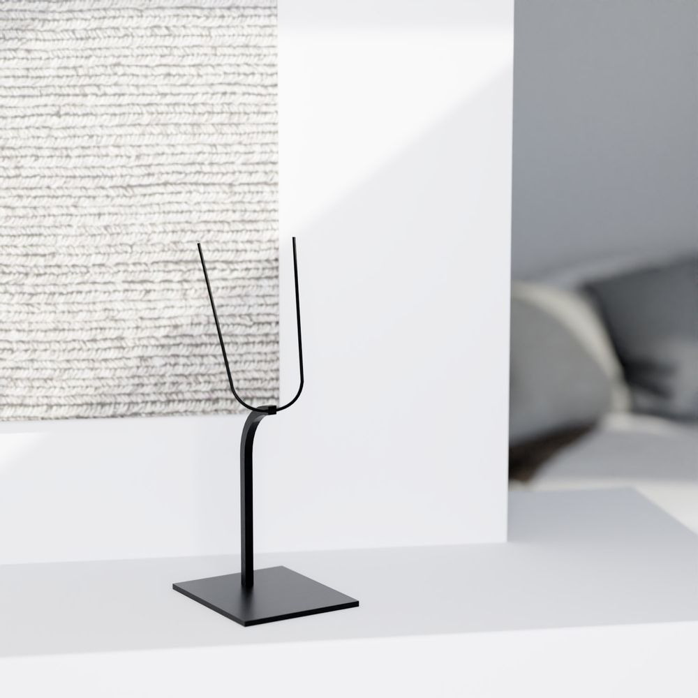 Sculptures, statuettes et miniatures - Présentoir  masque - acier - grand format base rectangle - LA BULLE