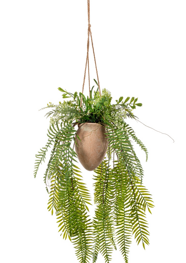 Decorative objects - Falling Fern in Pot - Artificial Plant H 80 cm - ARTIFLOR