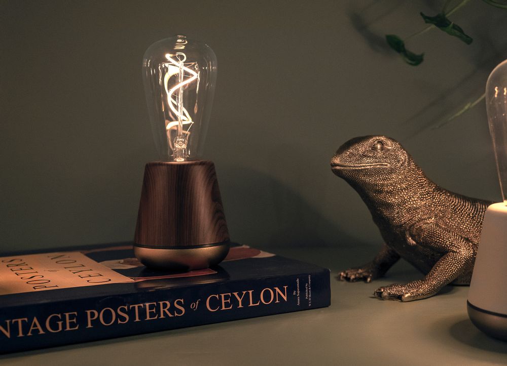 Wireless lamps - Humble One Walnut - HUMBLE LIGHTS