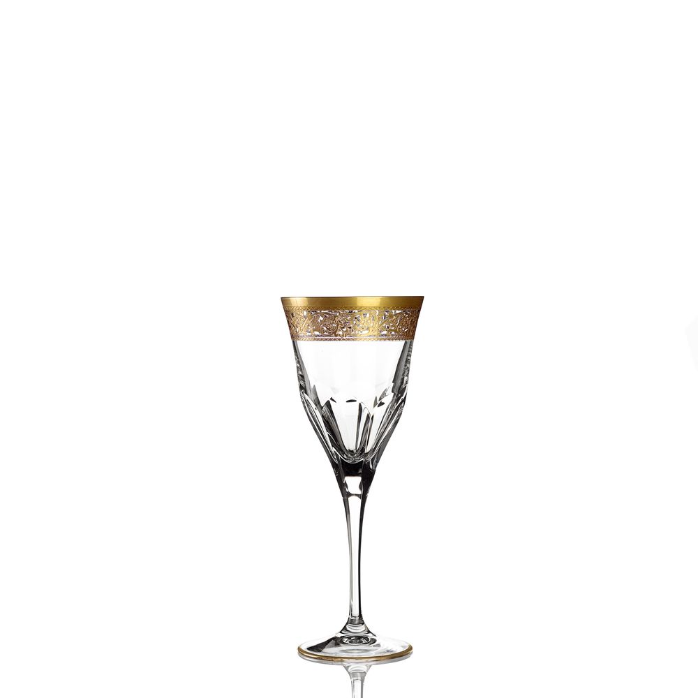 Crystal ware - GIULIA GOLD 421 tableware: stemware, tumblers, martini, jugs, decanter - MARIO CIONI & C