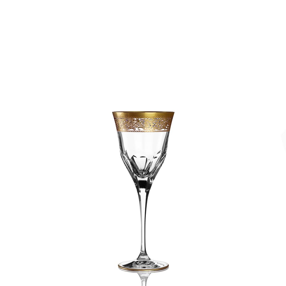 Crystal ware - GIULIA GOLD 421 tableware: stemware, tumblers, martini, jugs, decanter - MARIO CIONI & C