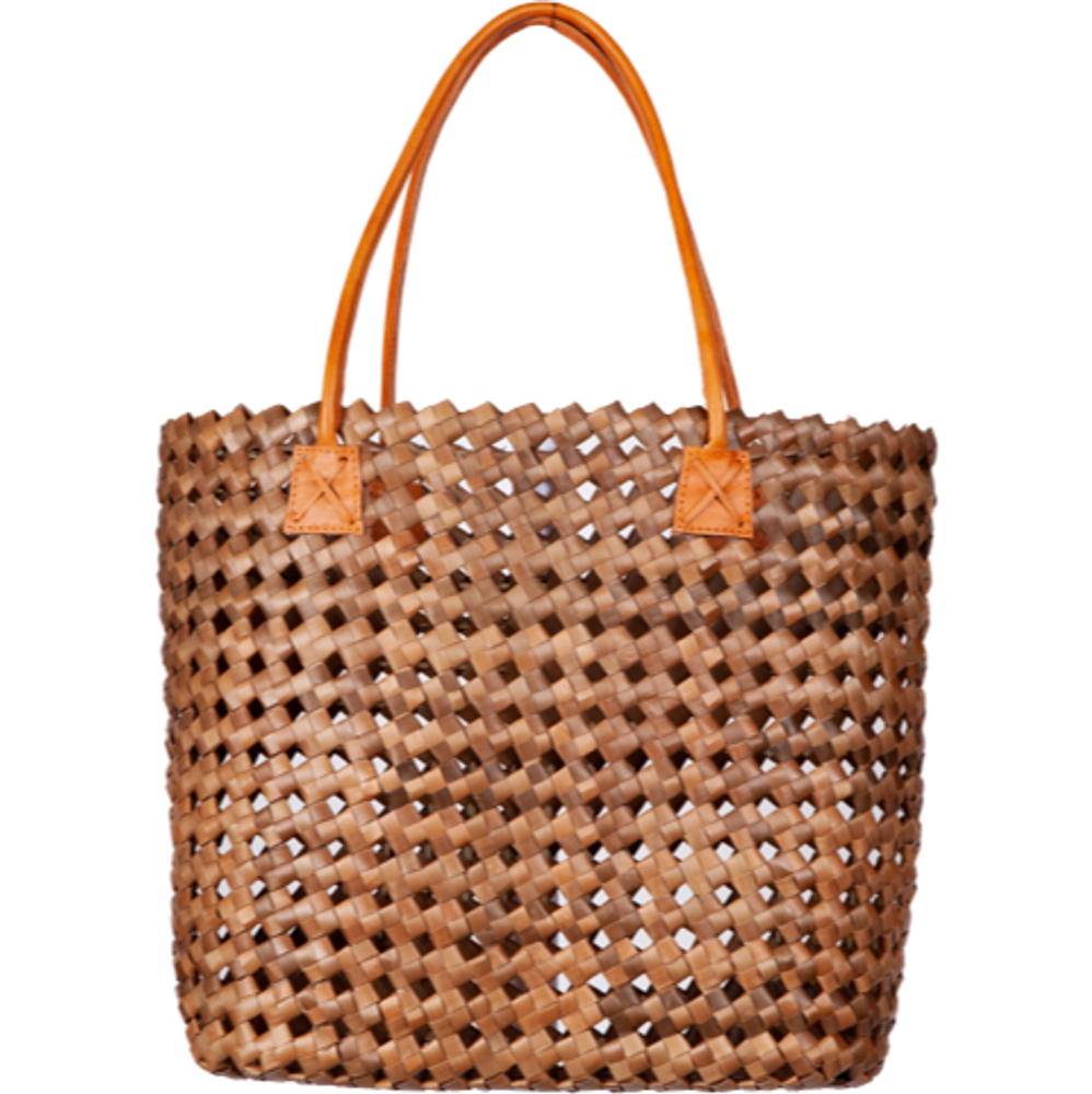 Leather goods - SET OF 3 BASKETS BAHIA NATURAL OR BROWN - BEAU COMME UN LUNDI