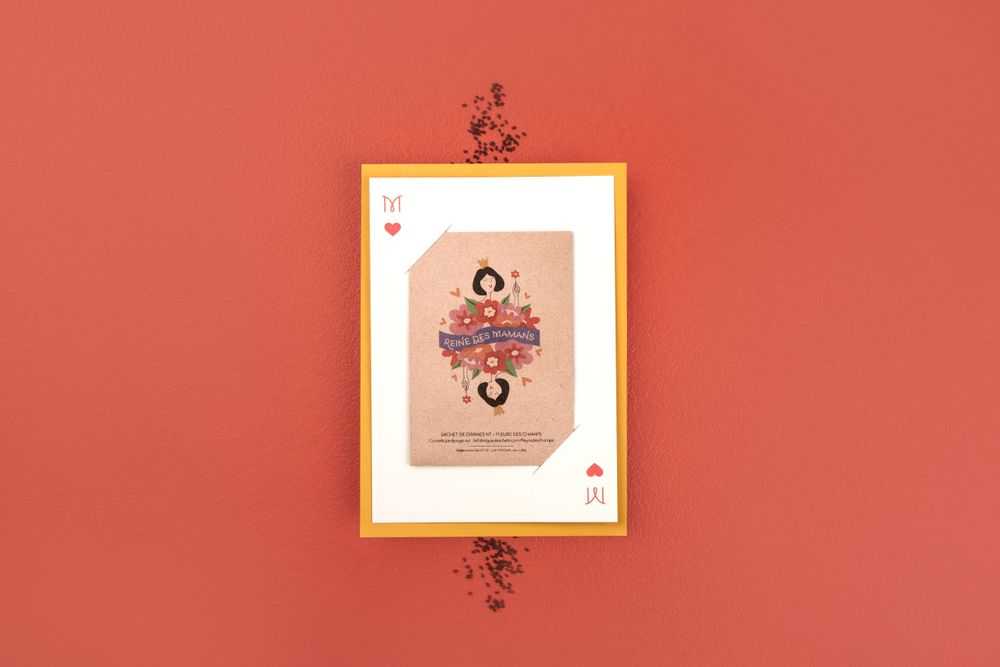 Papeterie - Carte Fête des Mères – Reine des Mamans - LA FABRIQUE À SACHETS