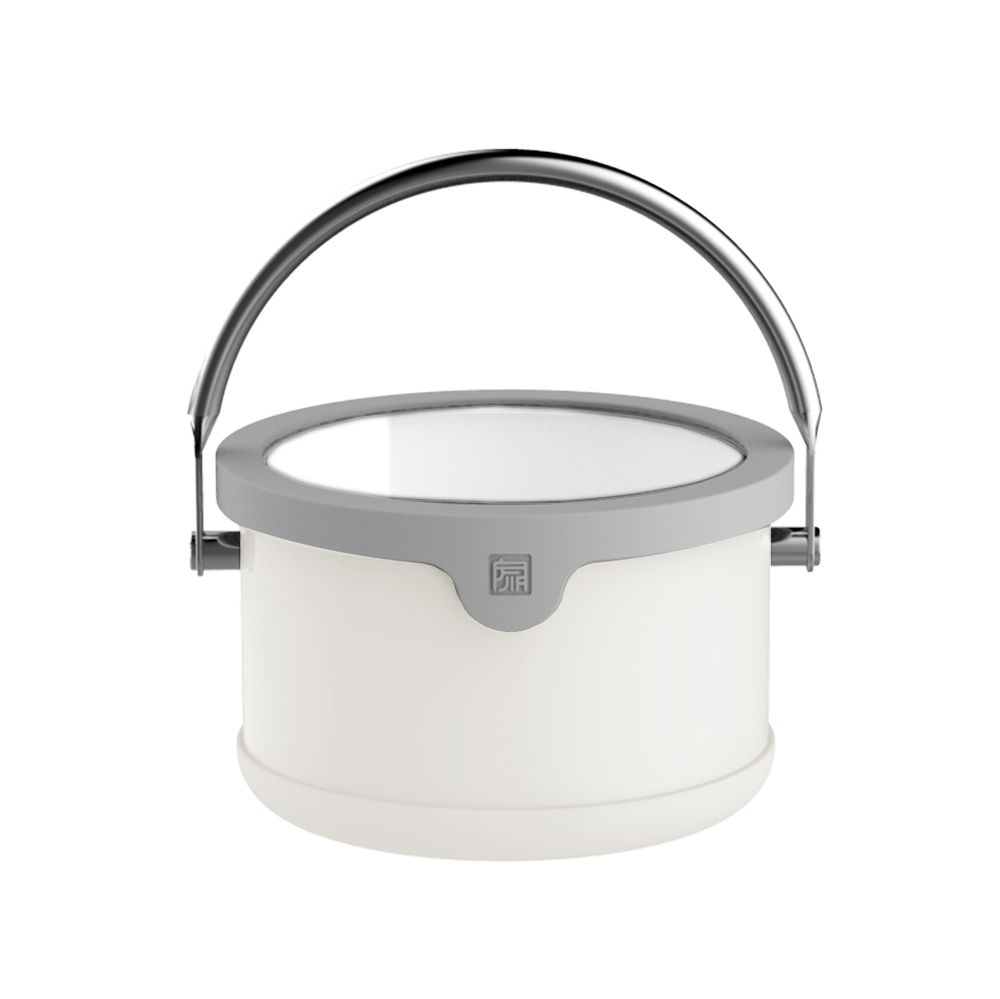 Stew pots - Stainless Steel Enamel Bento Box with Handle (16cm/White) - JIA