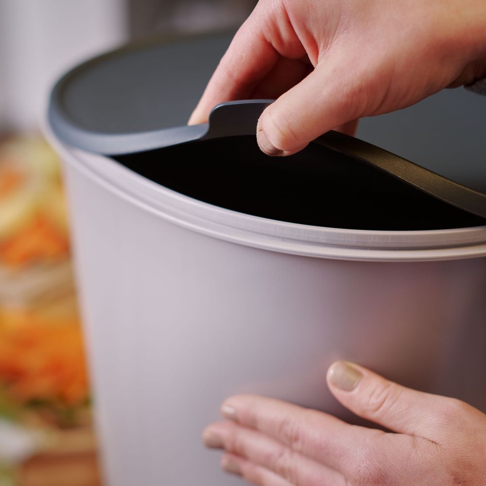 Kitchens furniture - Garden composter - BOKASHI ORGANKO ESSENTIAL (grey) made from recycled materials - PLASTIKA SKAZA - EXCEEDING EXPECTATIONS