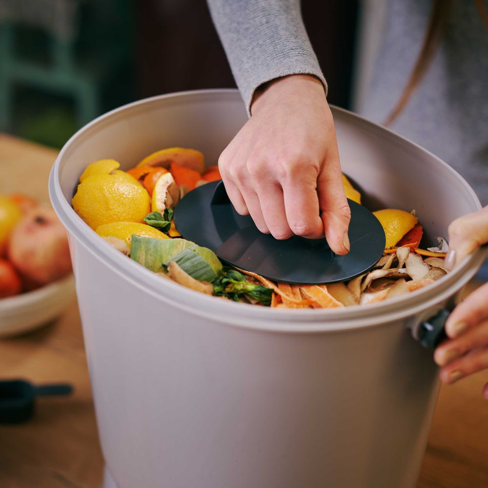 Kitchens furniture - Garden composter - BOKASHI ORGANKO ESSENTIAL (grey) made from recycled materials - PLASTIKA SKAZA - EXCEEDING EXPECTATIONS