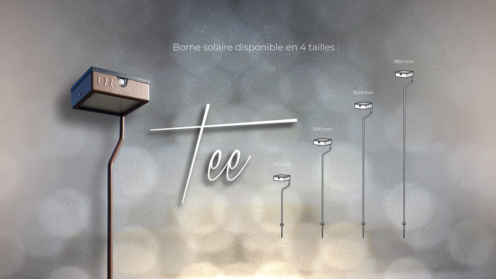 Lampadaires extérieurs - lampe solaire TEE - 4 tailles - LYX LUMINAIRES
