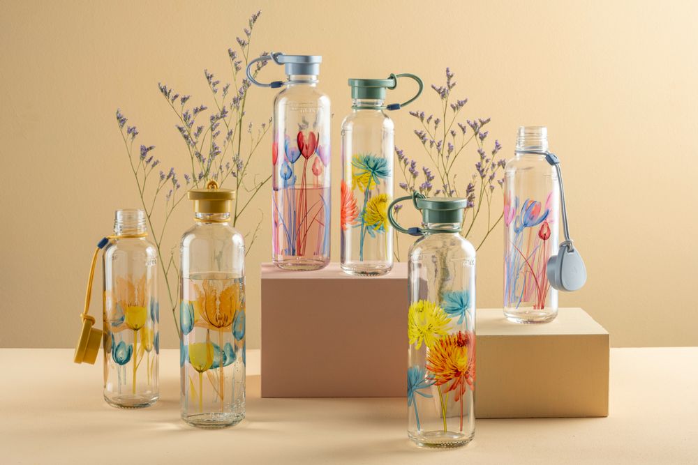 Carafes - In Giro flower 0,75 l menthe flower - LEONARDO