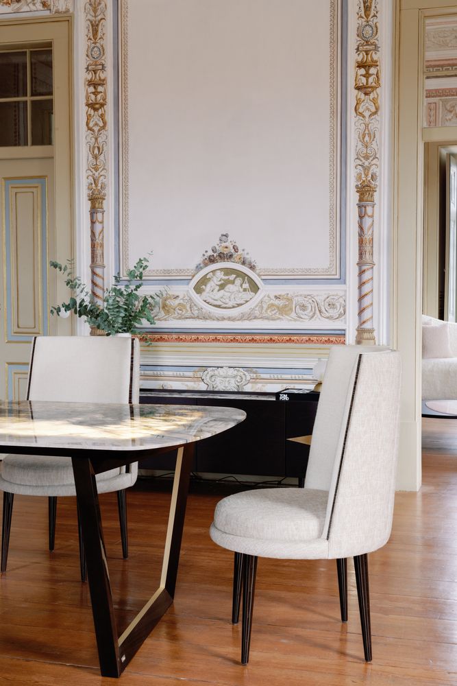Dining Tables - Greenapple Dining Table, Olisippo Dining Table, Patagonia Granite, Handmade in Portugal - GREENAPPLE DESIGN INTERIORS
