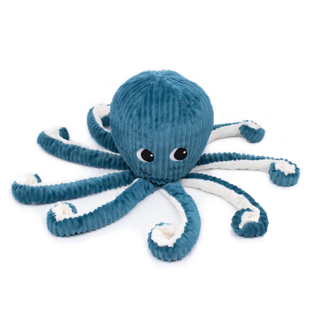 Soft toy - GIANT OCTOPUS MOMMY/BLUE BABY - DEGLINGOS