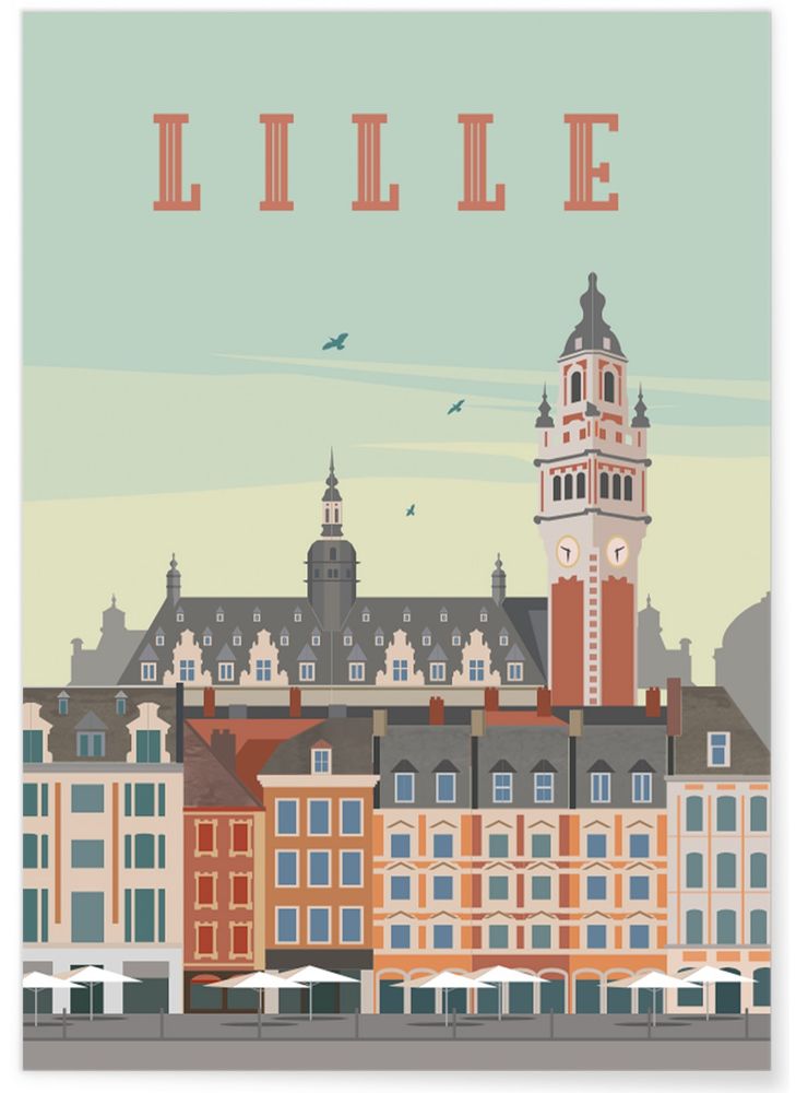Affiches - AFFICHES ILLUSTRATIONS VILLES DE FRANCE - L'AFFICHERIE