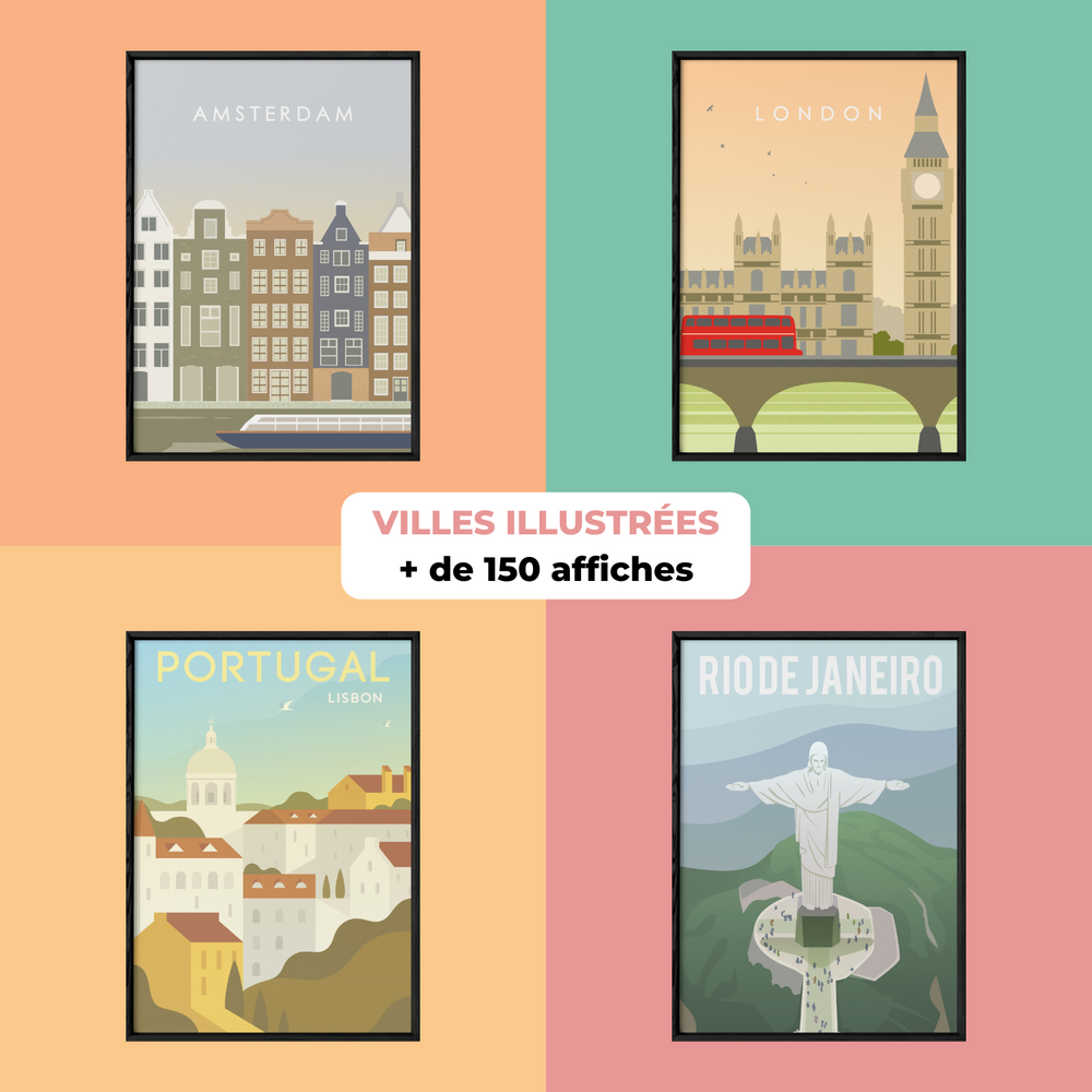 Poster - POSTERS, ILLUSTRATIONS, CITIES AND COUNTRIES OF THE WORLD - L'AFFICHERIE